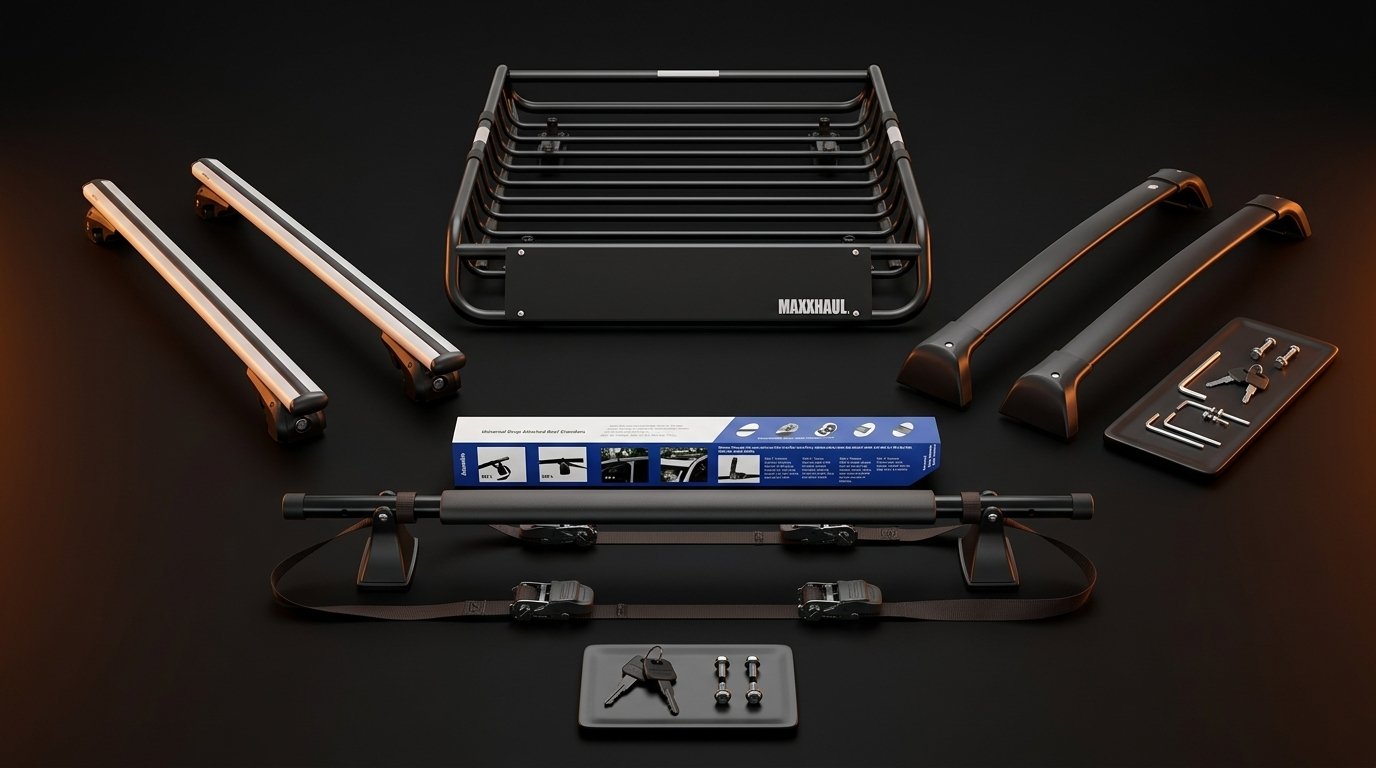 Five car roof racks for extra cargo space